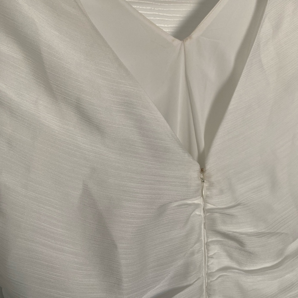 NWT BCBGMaxAzria Ruched Drop Waist Midi Dress - Picture 10 of 12
